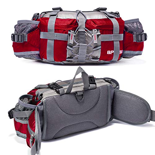 Bp Vision Outdoor Fanny Pack Hiking Camping Fishing Waist Bag 2 Water Bottle