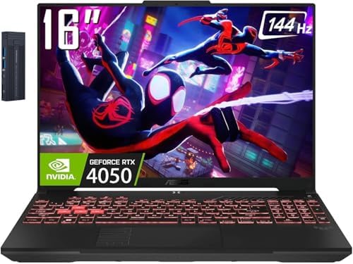 ASUS TUF A16 Gaming Laptop, 16” WUXGA 144Hz, AMD Ryzen 7 7445HS, ...