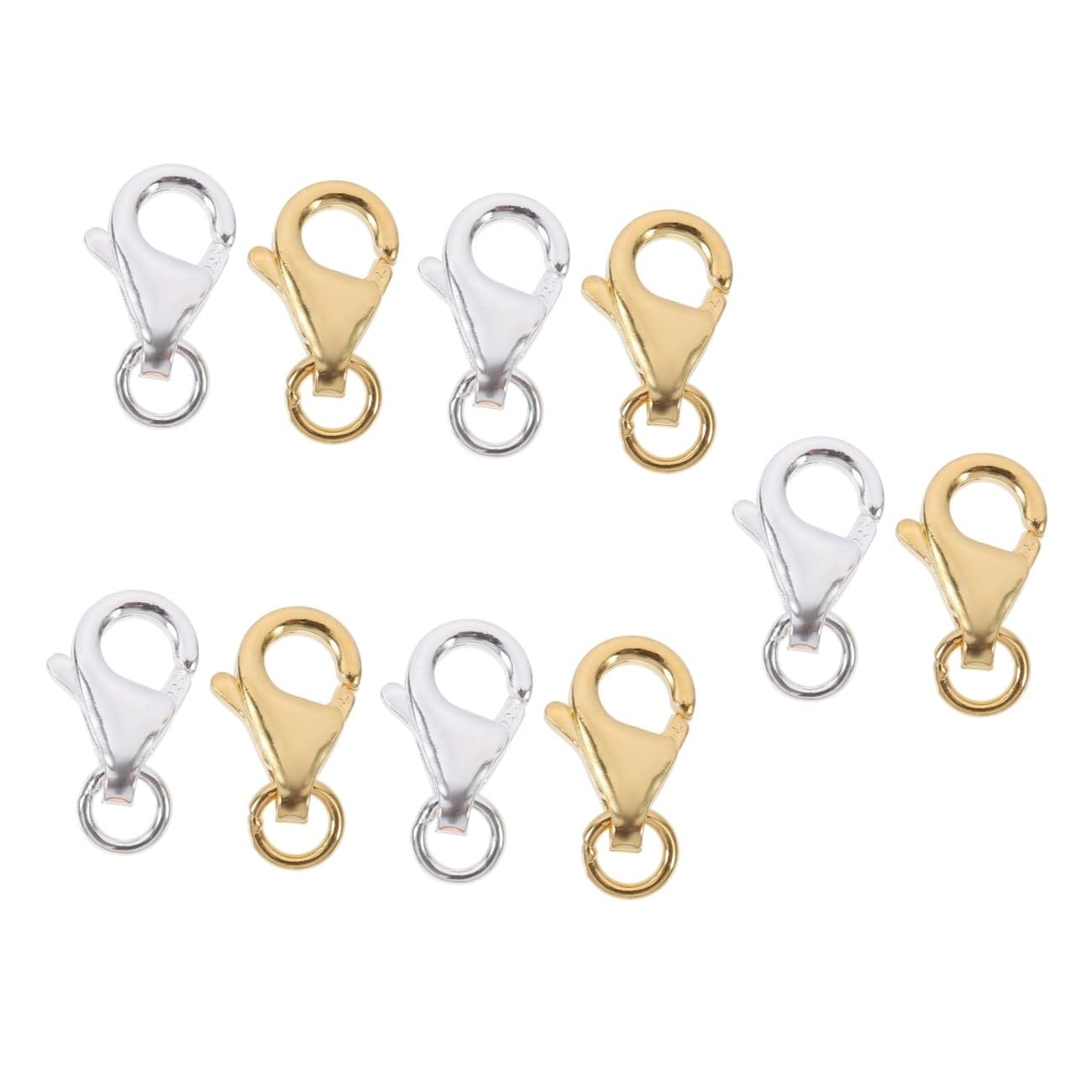 Operitacx 10sets Chiusure Per Collane e Bracciali Fai Da Te Materiali Per Gioielli e Accessori Artigianali Per Creazioni Uniche