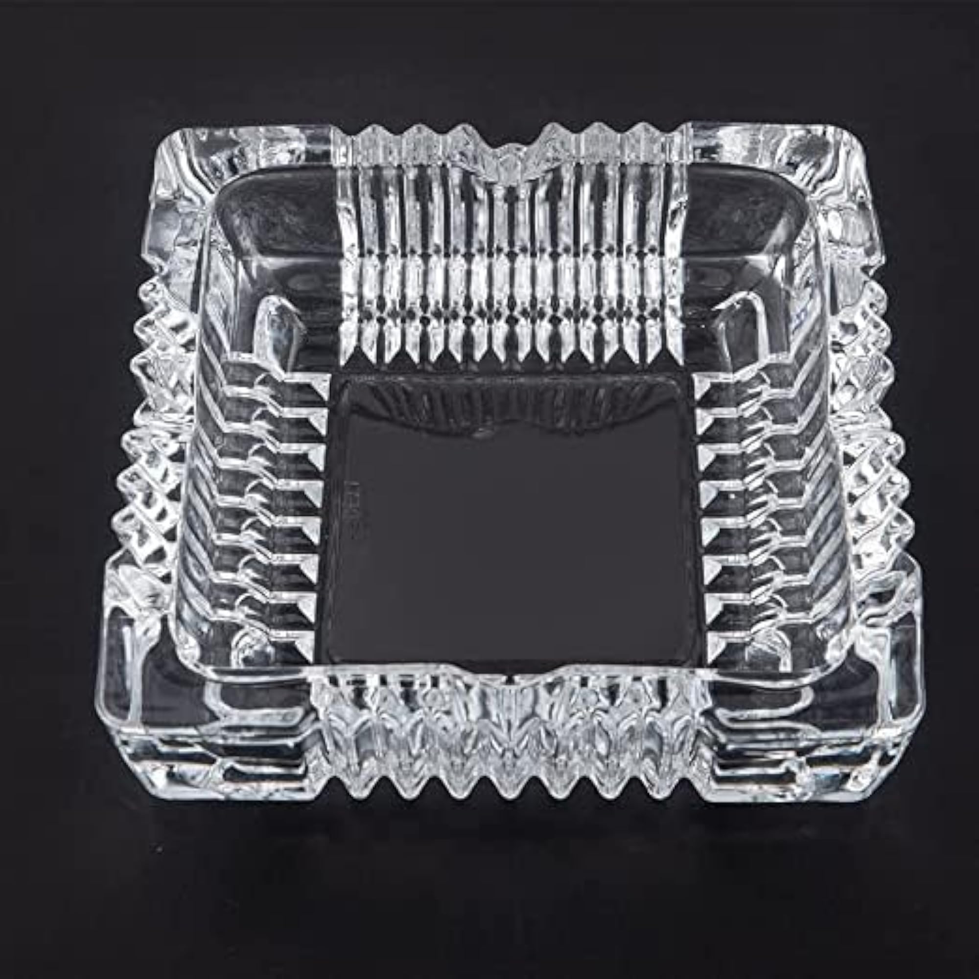 Rectangle Heavy Glass Crystal Ashtray for Home and Car