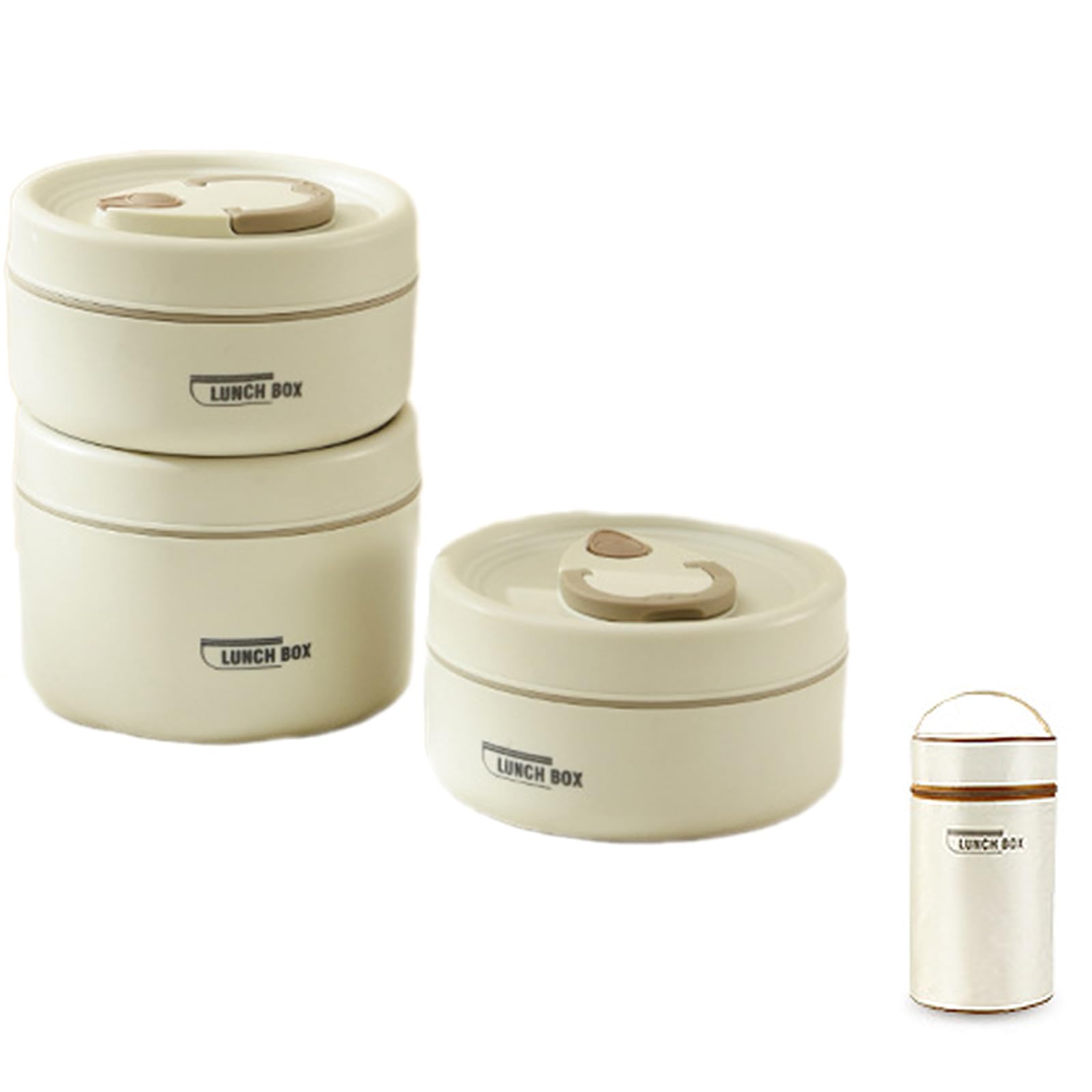 NEWFT Adult Lunch Insulated Food Box Set Insulated Food Container for Adults Stainless Steel Lunch Box with Storage Bag