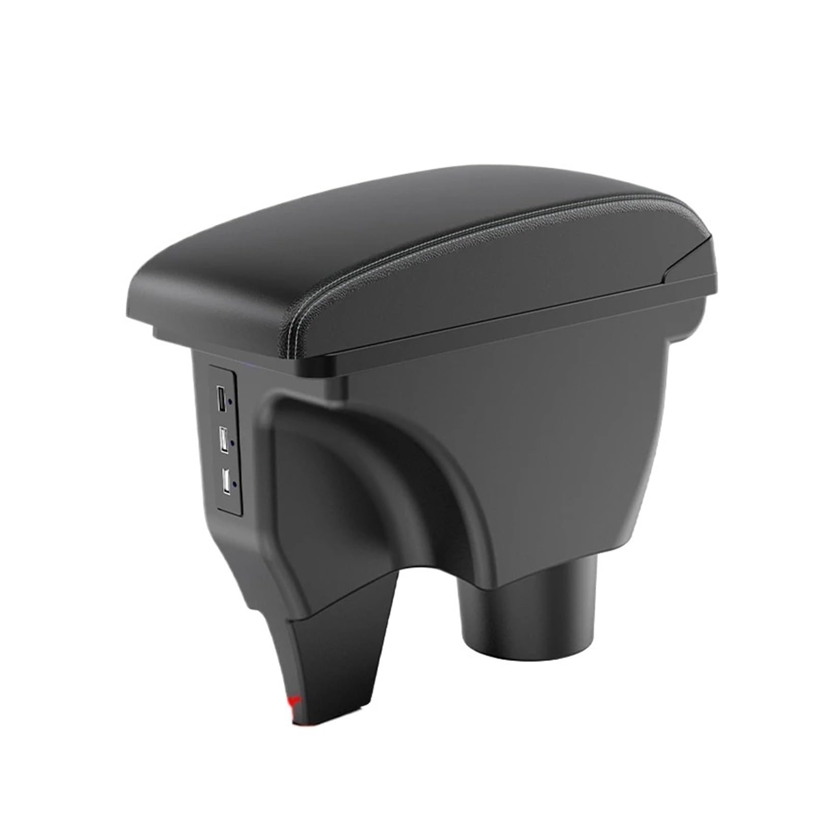 UMDJJU For TOYOTA For Yaris For Vitz Car Armrest Box Accessories Interior Parts Details Storage Retrofit Car Centre Console Armrest Box(A3 White line Corium)