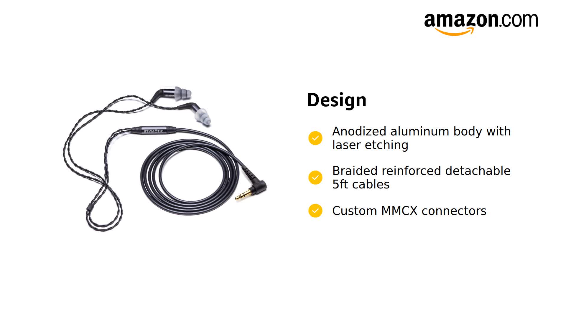 Amazon.com: Etymotic ER4XR Extended Response Earphone : Electronics