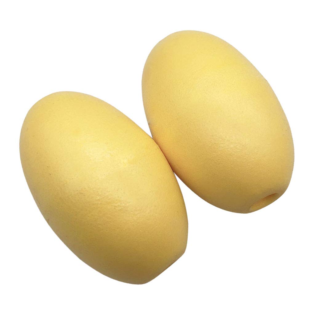 Fenteer 2 Pièces Ancre De Kayak Flotteur Corde Bouée Lancer Ligne Accessoires Flottants Couleur Jaune - 9,5x6,2 cm