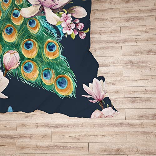 Parure de lit simple motif floral oiseau polyester facile d'entretien - 6