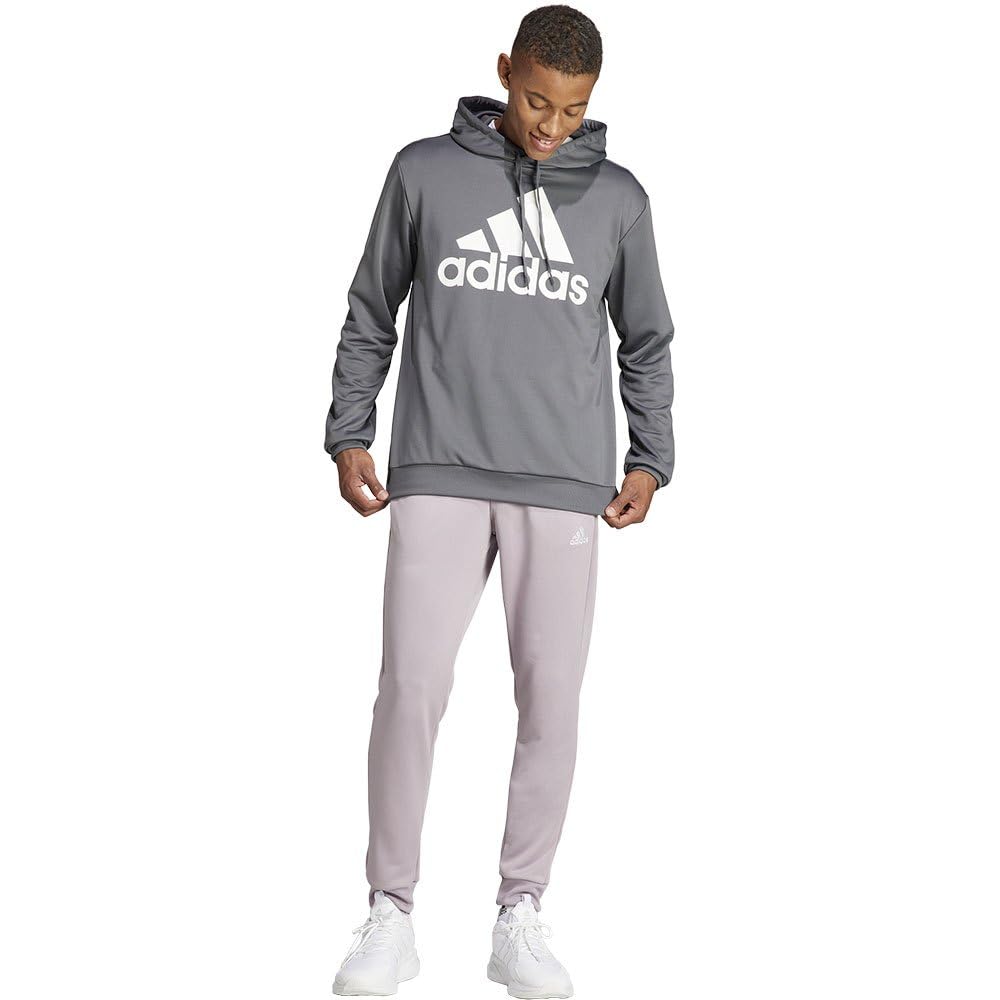 adidas Men's Sportswear French Terry Hooded Track Suit, grey five, S