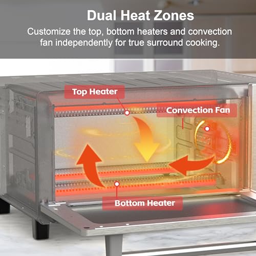 Nuwave Bravo XL Pro Smart Oven with Grill, Quicker & Crispier Results, Improved 100% Super Convection, Multi-Layer Even Cooking, 112 Foolproof Presets, 50-500F, Smart Probe, Stainless Steel, 30QT