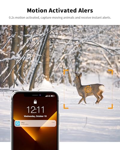 Oculview Cellular Trail Cameras 3Rd With Built-In 4G Lte Sim Card, 2K Remote Live View, 360° Roation To Watch, Night Vision, Motion Activated Solar Game/Deer Camera thumb #5