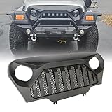 CABOHON Front Vader Grill For Jeep Wrangler TJ 1997-2006 Gladiator Angry Bird Mesh Grille Cover