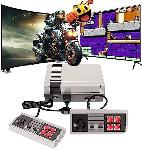 Retro Game Console Mini Classic Game System with 2 NES Classic Controller and Built-in 621 Games, AV Output and HDMI Output Plug & Play Childhood Mini Classic Console (HDMI)