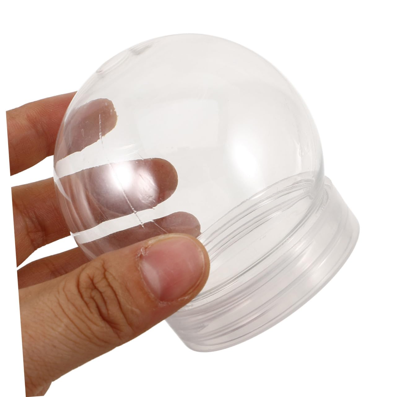24 Pezzi Neve Fai da Te in Plastica Trasparente per Creazioni Artigianali Natalizie Sfere Vuote Acqua per Progetti Creativi e Decorazioni Festive