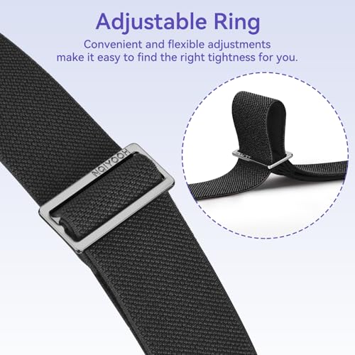 No Show Elastic Belts for Women with Invisible Flat Buckle Stretch Web Strap Belt for Jeans Pants Dresses3