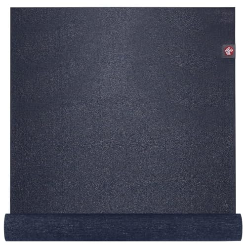 Manduka EKO Superlite Yogamatte für Reisen, leicht, einfach zu Rollen und zu Falten, langlebig, Rutschfester Griff, 1,5 mm dick, Mitternachtsblau, 180,3 x 61 cm