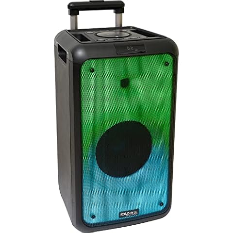 STREE-WAVE - IBIZA - Tragbarer, batteriebetriebener 8"/400W-Lautsprecher mit Bluetooth, USB und microSD Cover