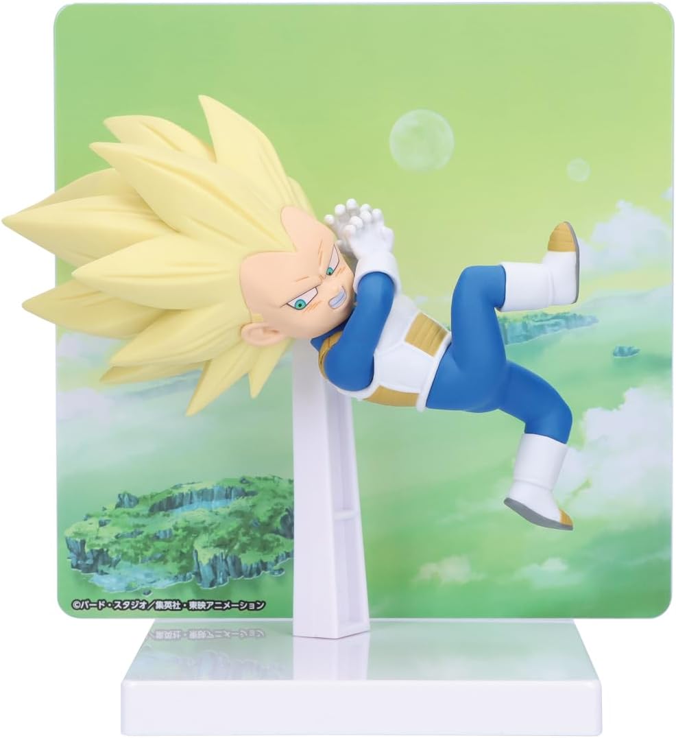 Banpresto - Dragon Ball DAIMA - Super Saiyan 3 Vegeta with Panel (mini), Figure