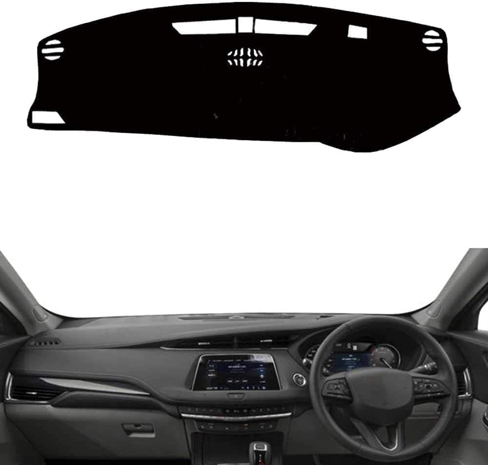 DdaiXQ Car Dashboard Mat For Cadillac XT4 2018 2019 2020, Anti Slip Anti Glare Dustproof Dashboard Cover Pad Protector Dash Cover Sunshade Dashmat