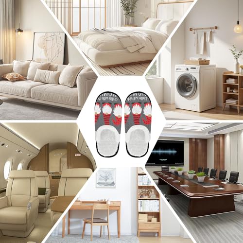 Slippers for Guests 2025 Christmas Buffalo Check Funny Reindeer Santa Snowman Xmas Tree Snowflake Slipper Plush Warm Winter Slip on Cozy Memory Foam House Shoes Holiday Party Gifts2