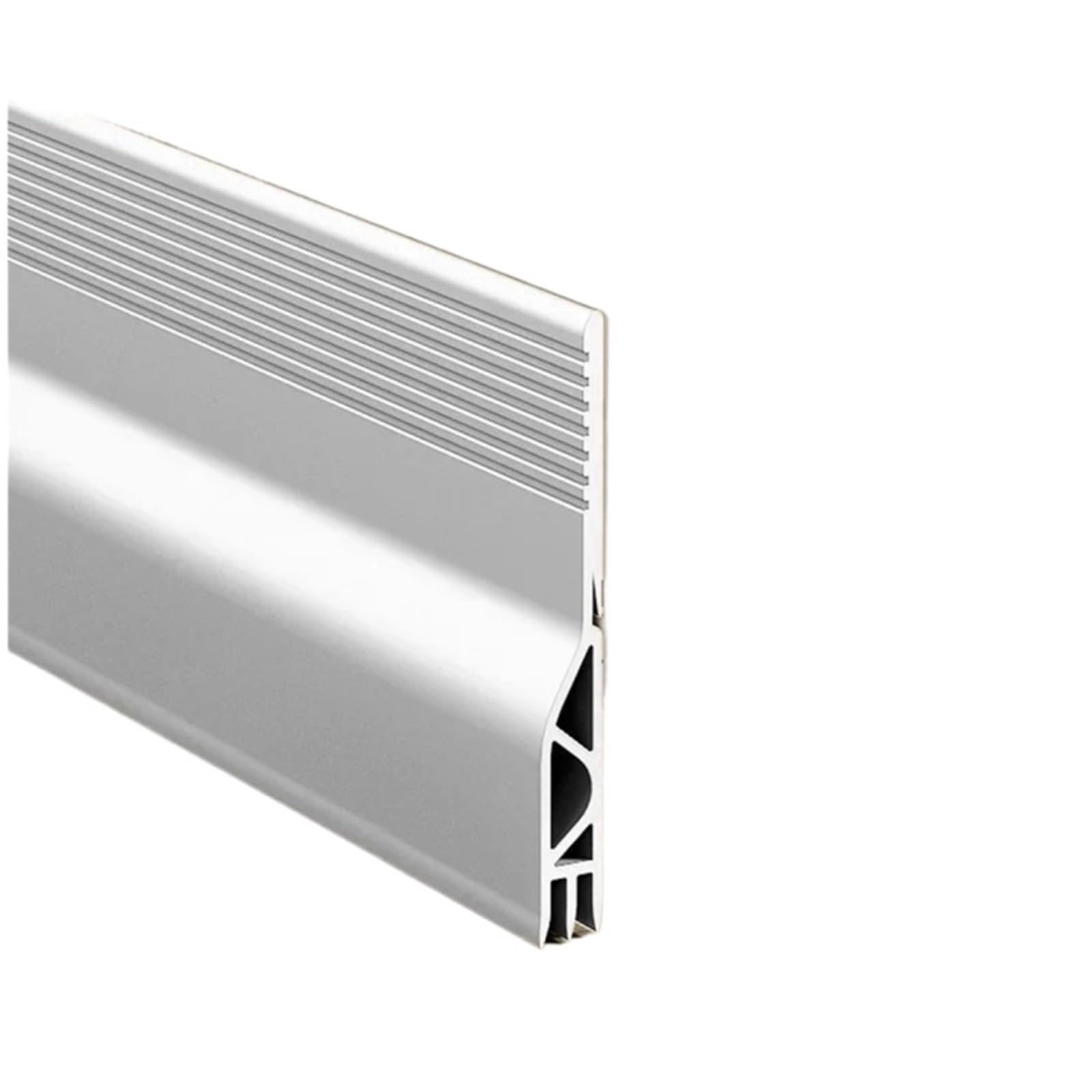 Draft Excluder For Doors Door Bottom Self-adhesive Sealing Strip 1M Windproof Stopper Guard Rain Weatherstrip Noise Reduction Insulator Sealer(White)