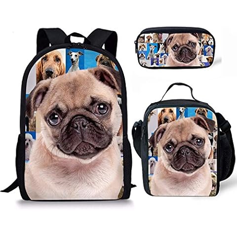 Coloranimal 3-Piece Animal Print Backpack Set Cover