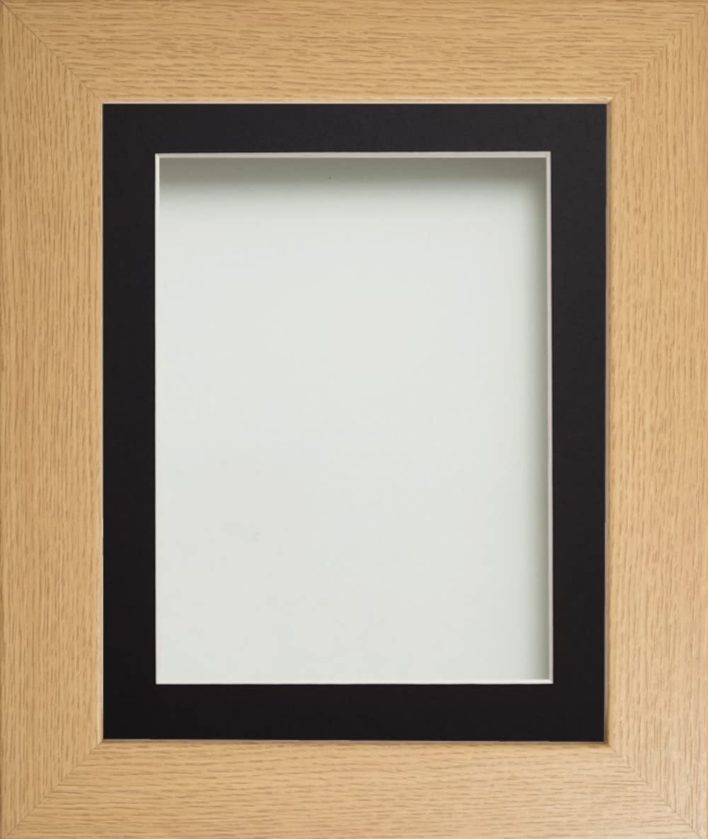 Frame Company Watson Beech Picture Photo Frame fitted with Perspex, 36x24 inch with Black Mount for image size 30x20 inch