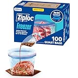 Ziploc Bolsas de congelador con nueva tecnología Grip 'n Seal, 100 unidades