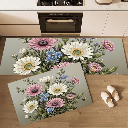 Tapis de cuisine antidérapant lavable pour protéger le sol des taches