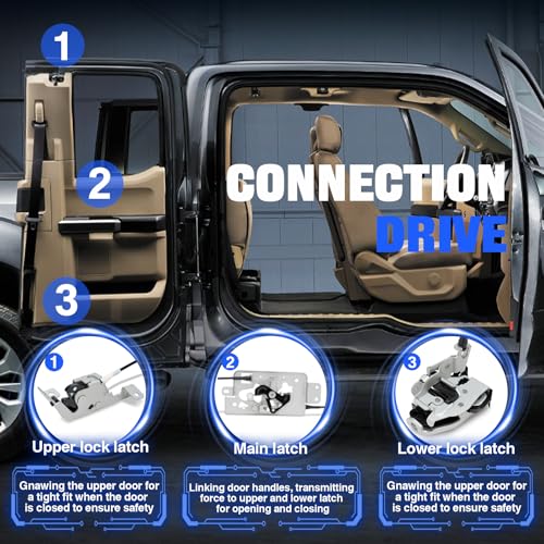 image for WEILEITE Rear Door Latch Cable Assembly Fit Ford F150 F-150 Extended C