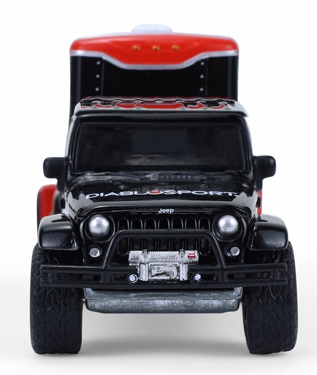 Greenlight Collectibles 1:64 Wrangler Unlimited con remolque miniatura 7