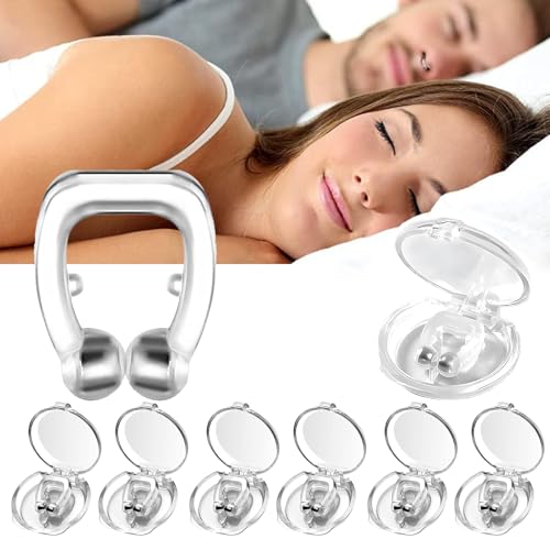Anti Snore Nose Clips, 8PCS Anti Snoring Devices Magnetic Sleep Aid Snore Stopper, Nasal Dilators Snoring Aids, Snore Stopper Clips for Men and Women
