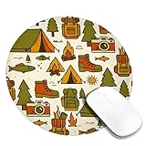 Tent Small Mouse Pad, Outdoor Adventure Boot Camera...