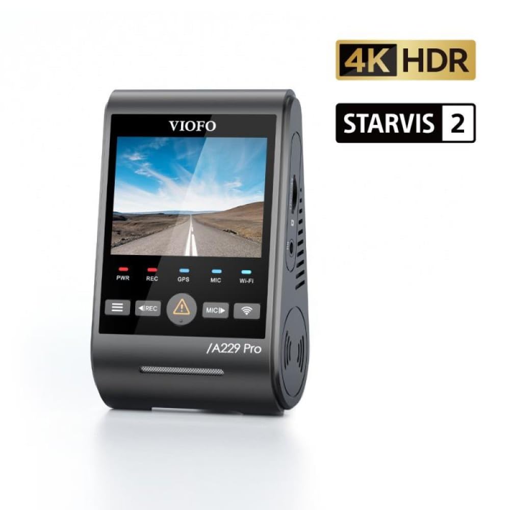 Viofo A229 Pro 4K HDR Sony Starvis 2 Sensörlü Wi-Fi GPS'li…