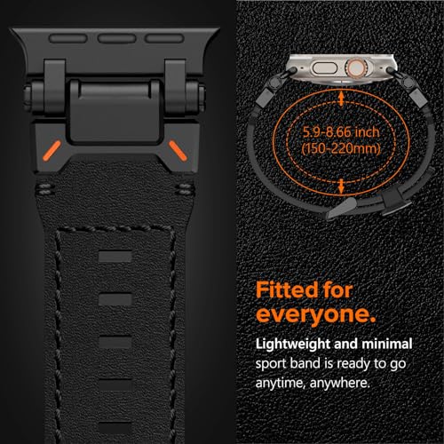 Image of KADES Rugged TPU Sport Band for Apple Watch Ultra 3 /2 /1 49mm, Metal Connectors for Apple Watch Series 11 /10 /SE3 46mm Series 9 /8 /SE2 /7 /6 /SE /5 /4 /3 /2 /1 45mm /44mm /42mm