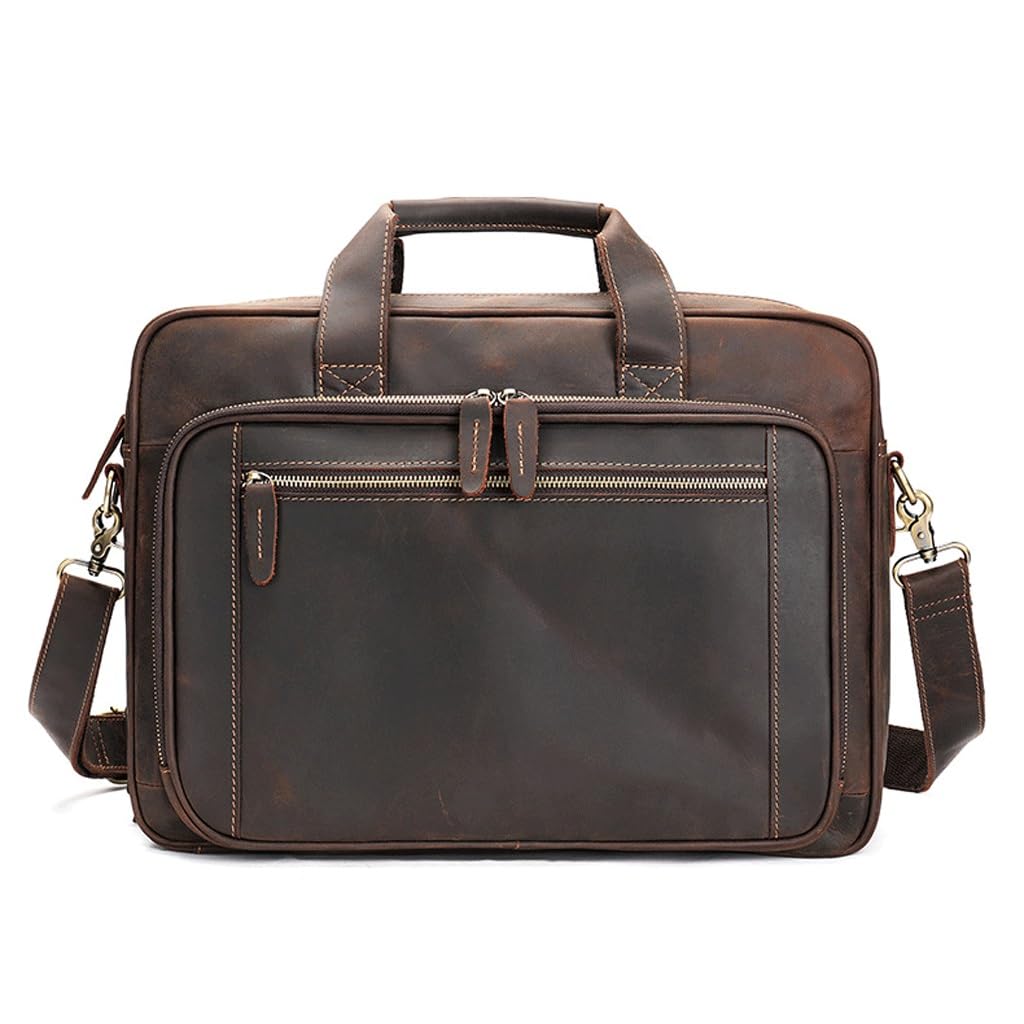 Porte-documents en cuir pour homme actif, idéal pour le bureau et les trajets