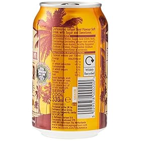 Old Jamaica Ginger Beer Soft Drinks 330 ml Pack of 24 Made with Authentic and Natural Root Ginger Original and Best Refreshing and Crisp Tasty Classic – Old Jamaica