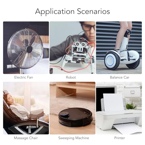 Marhynchus DC12V Self Locking Gear Motor, Aluminum Alloy with 250RPM Speed, Ideal for DIY Projects and Robotics Applications (100RPM)