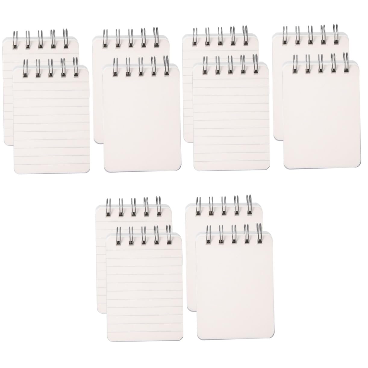 Gadpiparty 3 Set Mini Taccuino Portatile Quaderni A Spirale I Quaderni Foderato Quaderno A Righe Universitarie Governato Taccuino Piccolo Quaderno A Spirale Blocco Note Carta Bianca 4 Pezzi*3
