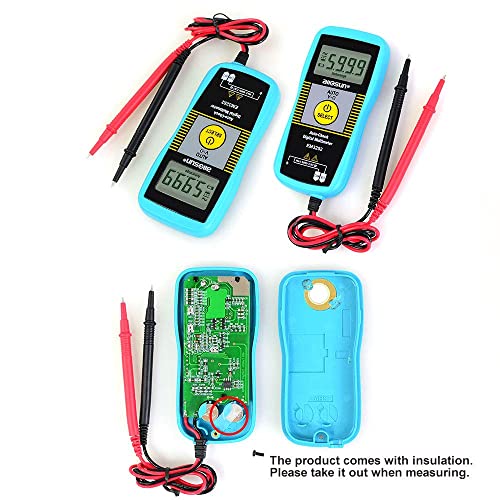 Allsun Em3252 Auto Ranging Digital Multimeter Non-Contact Ac Voltage Detector Gk4 Handheld Voltage Tester Dmm 5999 Counts Lcd Screen Waterproof Accurate With Ohm Volt Capacitance Diode Inductance #TOP1
