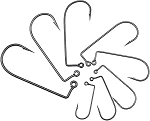 Hamecon Peche/Hameçon de Pêche 50 pcs/Sac à 90 degrés JIG Mouche