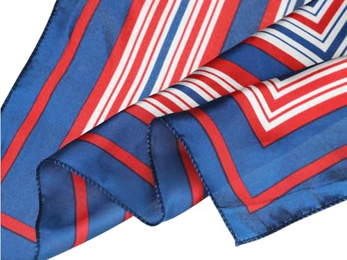 uxcell Women Square Scarf Scarves Leopard Printed Striped Polka Dots Pattern Kerchief Neckerchief4