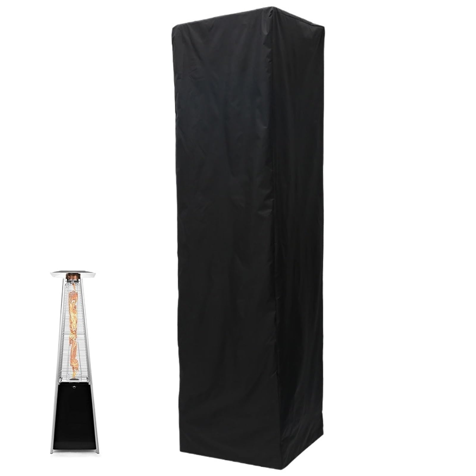 Enxjire A 53C X61cmx221cm Outdoor Heater Cover 1Pc Waterproof Patio Heater Cover For Garden & Veranda,Outdoor Protector With Zippe(A 53C X61cmx221cm)