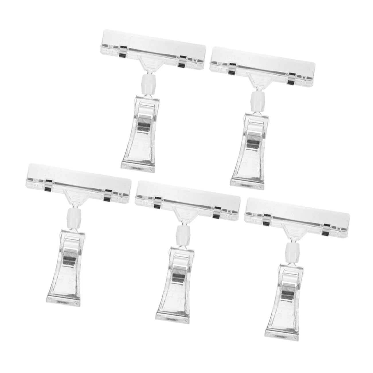 DOITOOL 5 Sätze Transparente Preisschilder Halter Clips Vielseitige Etikettenhalter Für Supermärkte Einzelhandel Ausstellungen Robuste Und Langlebige Dokumenten Und 5 Stücke * 5