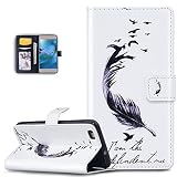 Huawei P8 Lite móvil, Huawei P8 Lite Funda, Huawei P8 Lite Funda de piel, ikasus® relieve Multicolor de paddelsurf patrón cuero PU Funda Flip funda estilo libro slim fit cierre magnético de silicona C