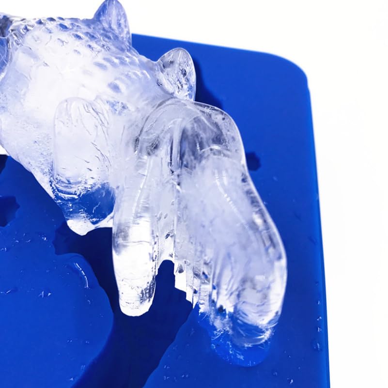 Molde de hielo de silicona Hemoton forma cocodrilo miniatura 5