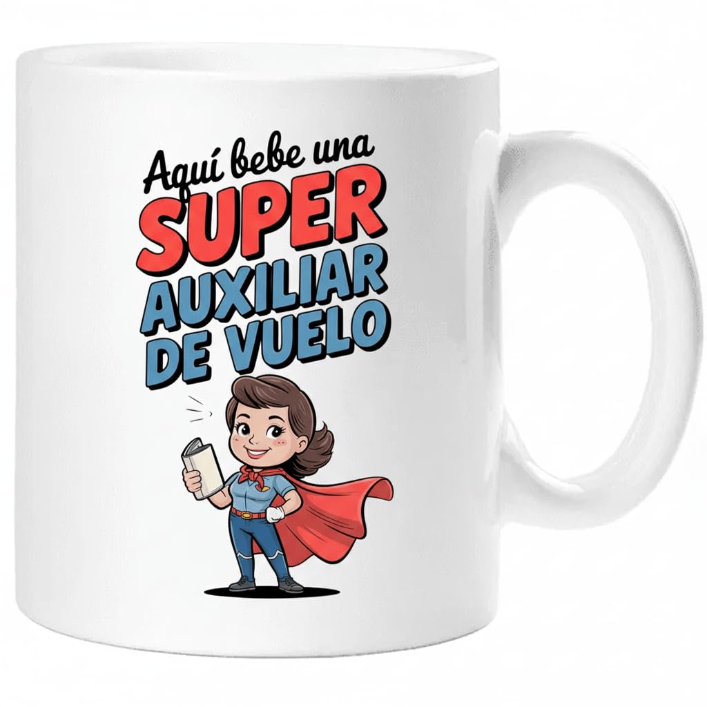 Taza SUPER POLICÍA – Regalo Original para POLICÍA | Taza de Cerámica 325ml con Diseño Superhéroe | Apta Microondas y Lavavajillas — view 22