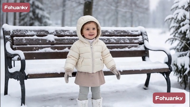 Domueay meisjes panty's winter thermo panty kinderen warme fleece gevoerde ondoorzichtige winterbroek zachte effen leggings kinderpanty voor 4-6 jaar, wit