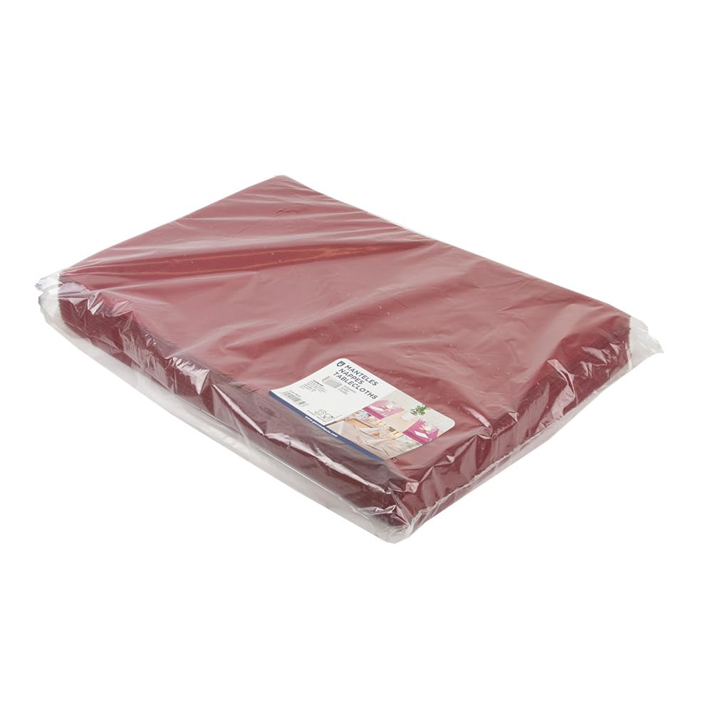 García de Pou 196.50 Mantelines Spunbond Plegado Z, 60 G/M2, 100 x 100 cm, Burdeos, 200 Unidades