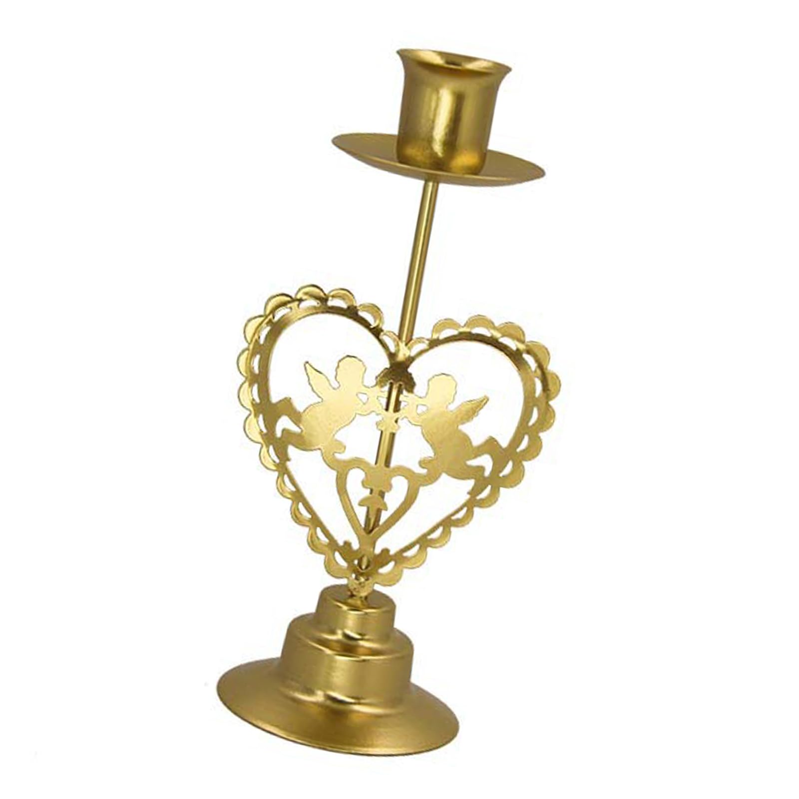 Christmas Metal Candler Holder Hollowed Star Tree Heart Pattern Iron Stand Candlestick for Centerpieces Decors Iron Stand