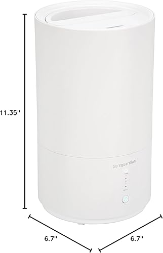 Miniatura 10 de PureGuardian Humidificador de llenado superior - H950AR Humidificador de niebla fría, tanque de 0.8 galones con 30 horas de tiempo de