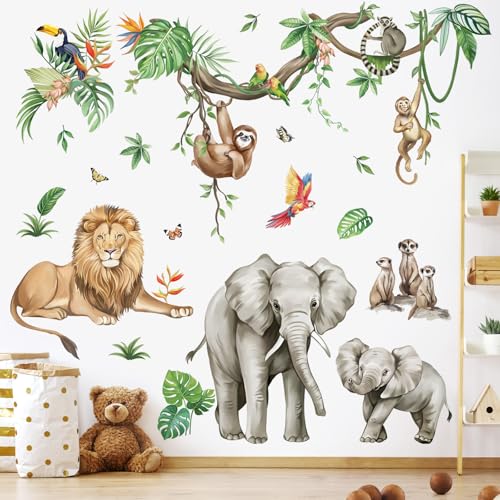 Vinilos Decorativos Animales Jungla 30x90 cm miniatura 1