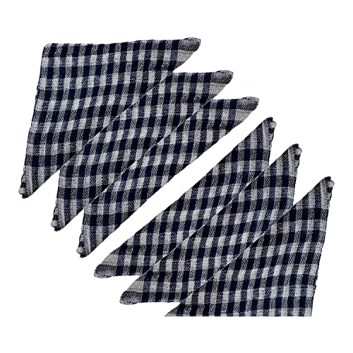 Image of Kuber Industries Duster | Wet Dry Cleaning Napkin | Cotton Kitchen Duster | 300 GSM Kitchen Cleaning Clothes | Pocha For Kitchen | Car | Desk | Fan | Set of 6 | 101 | Blue